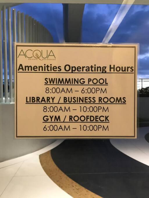 Acqua Private Residence Livingstone Tower Condo Unit With Free Wifi Manila Ngoại thất bức ảnh